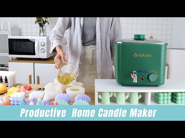 New ToAuto 4Qt Candle Make Wax Melter Review | How to Make Candles Easily at Home? Square Wax Melter