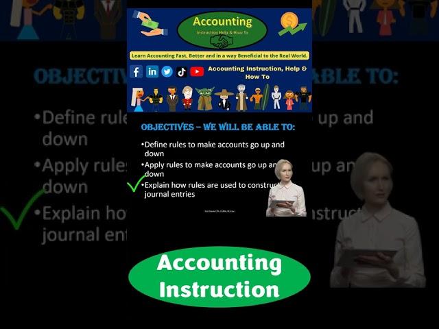 Rules For Using Debits and Debits- Financial Accounting Debits & Credits