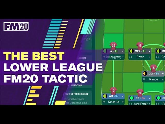 Best FM20 Tactic for Lower League Teams \\ UNBEATEN with a relegation team 