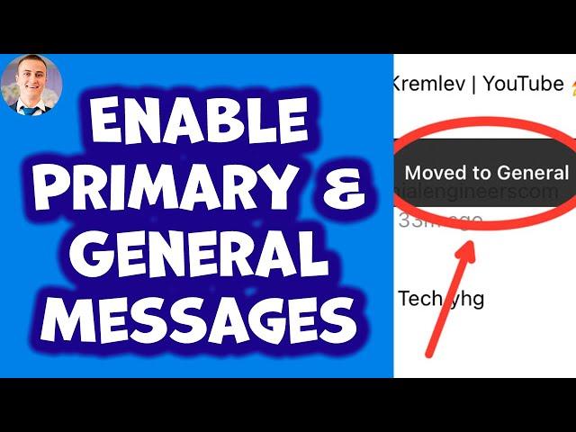 How To Enable Primary & General Messages on Instagram!