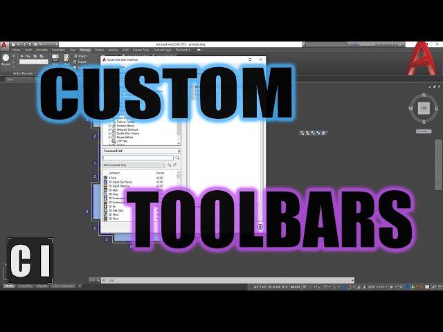 AutoCAD How to Make Custom TOOLBARS - Easy 1-Click Commands! Draw Order | 2 Minute Tuesday