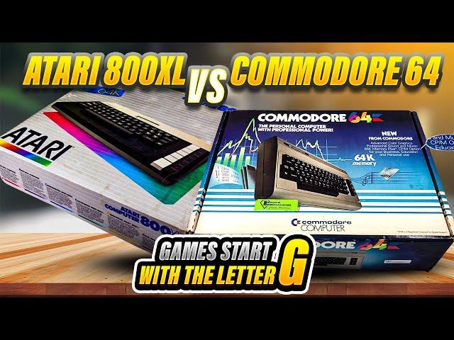 Retro Gaming Showdown: C64 vs. Atari 800XL - 10 Classic 'G' Games Compared