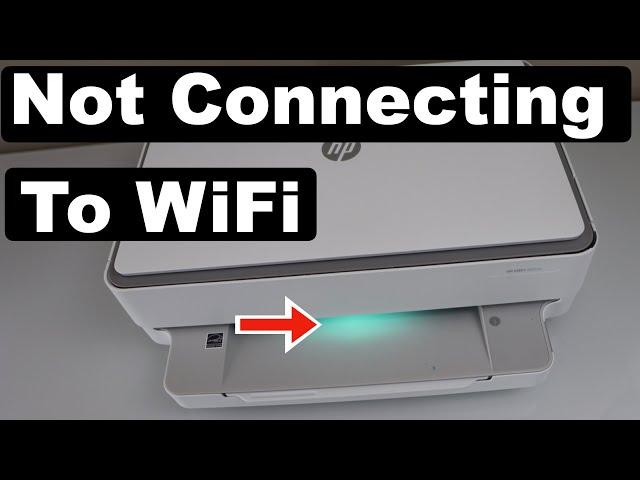 HP Envy Not Connecting To WiFi