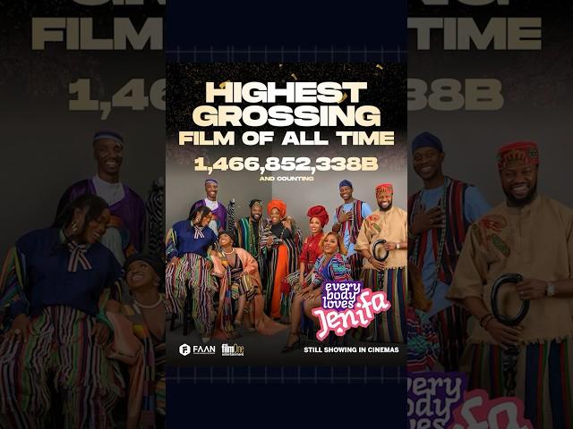 The highest grossing Nollywood film of all time #funkeakindele #everybodylovesjenifa