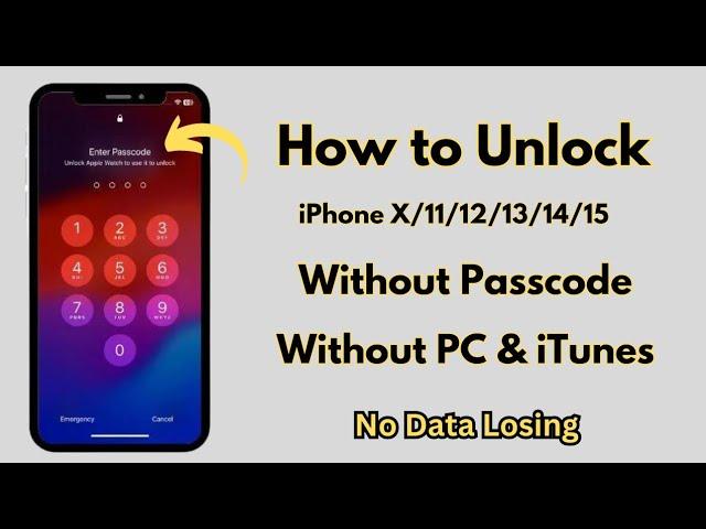 How to Unlock iPhone Without Passcode If Forgot it | Remove Screen Lock Without Apple ID