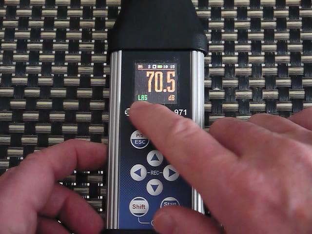 Svantek SV971A (and SV973A) Sound Meter basic overview of meter and menus