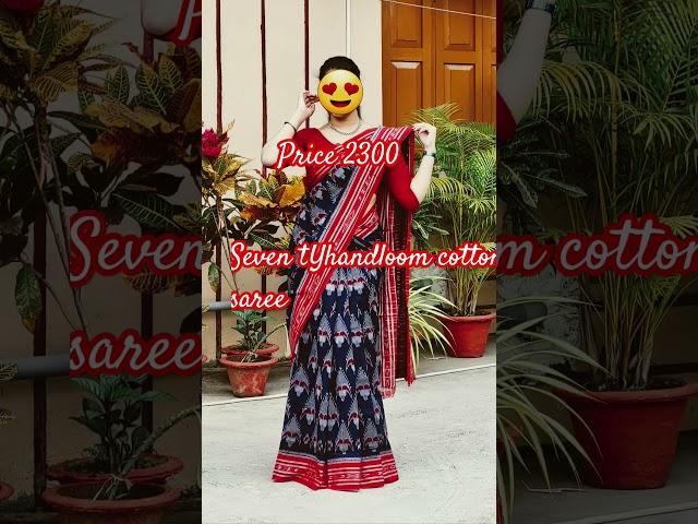 Seventy handloom cotton saree  ️ #shortsvideo #manorama#handloom