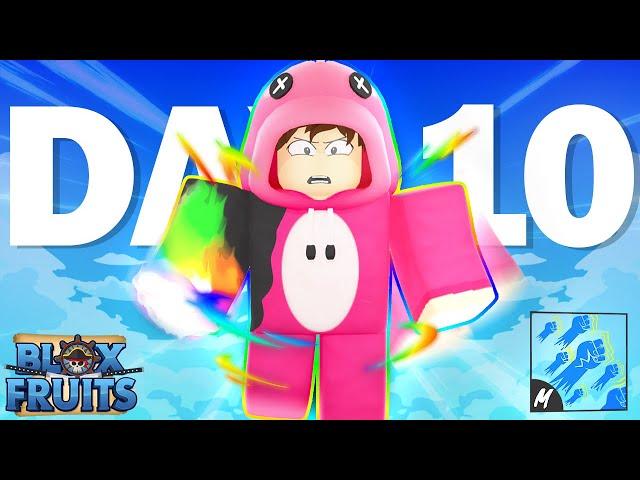 I Unlocked GODHUMAN In BLOX FRUITS... | Noob To PRO Day 10