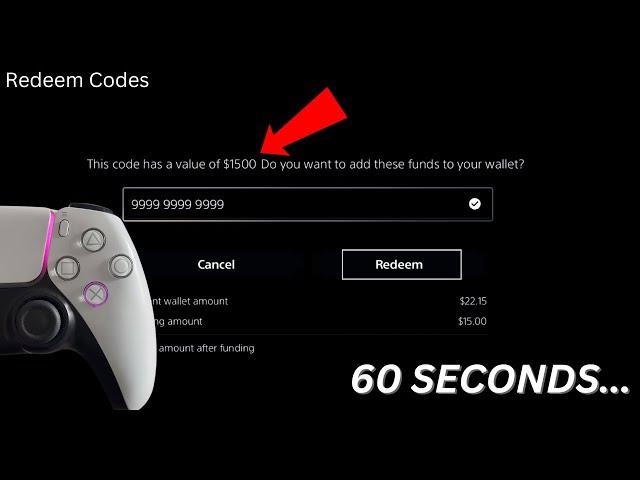 How to REDEEM PSN codes on PS5 in 60 seconds