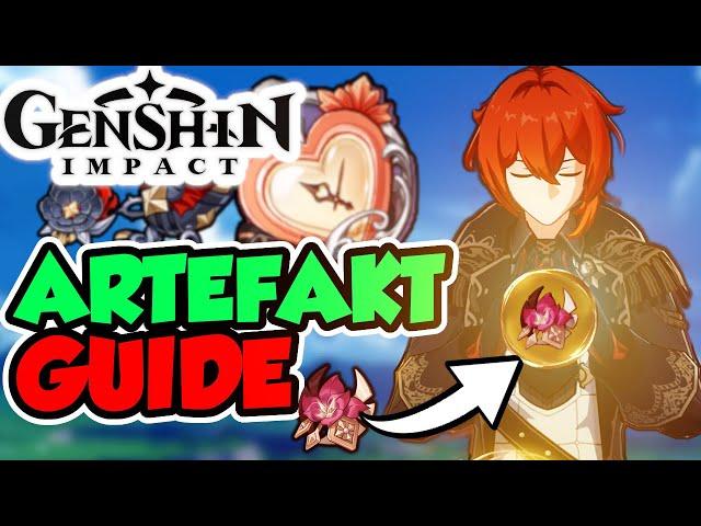 Genshin Impact Deutsch | ARTEFAKTE Guide erklärt | Tipps und Tricks | Beginner Anfänger Tutorial