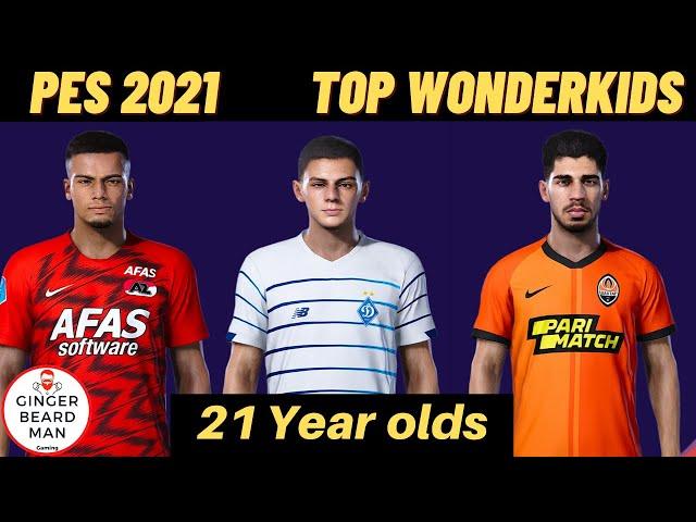 Top Wonderkids in PES 21 | 21 years old | Real Faces