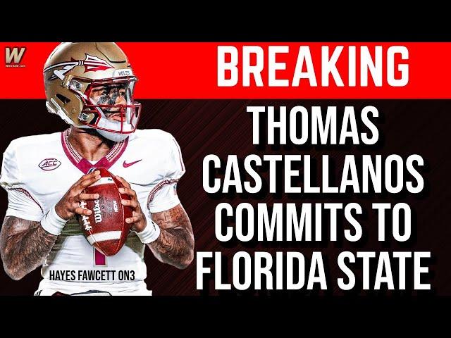 BREAKING: FSU Football lands former Boston College QB Thomas Castellanos | Transfer Portal, Warchant