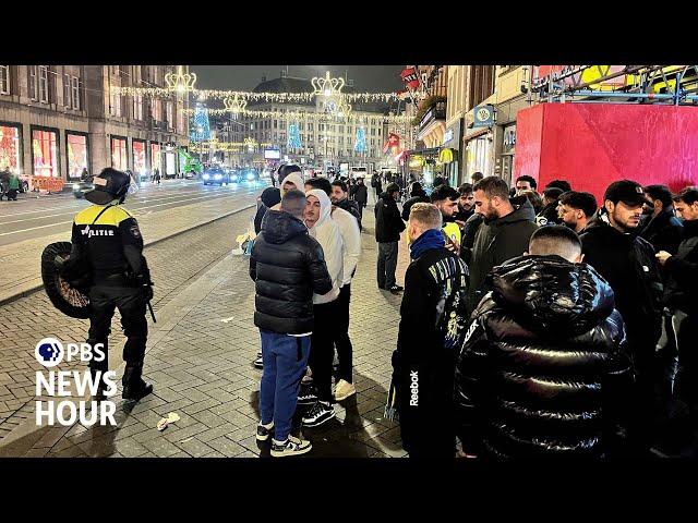 Police investigating what led to violence involving Israeli soccer fans in Amsterdam