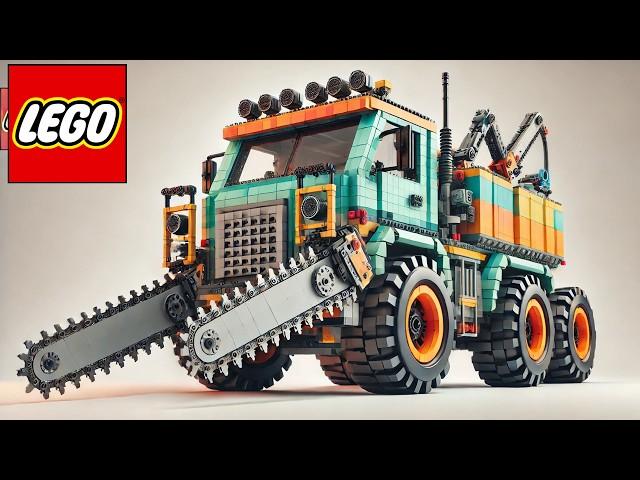 LEGO Monster Truck with Saw Blade  Lego Auto Tech