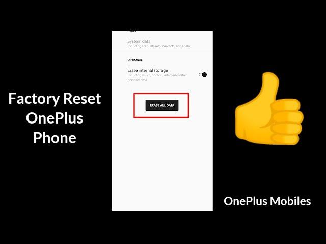 How to Factory reset of OnePlus Mobile || 100% Working ||