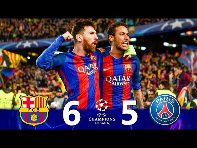 Highlights "Barcelona 6-5 Paris Saint-Germain"(GREATEST COMEBACK!) | UCL 2017 Full HD 1080i