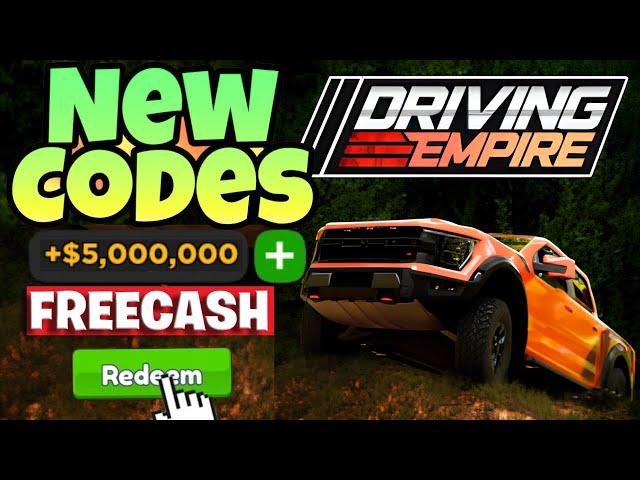 *NEW CODES* ALL WORKING CODES FOR DRIVING EMPIRE IN 2025! ROBLOX DRIVING EMPIRE CODES