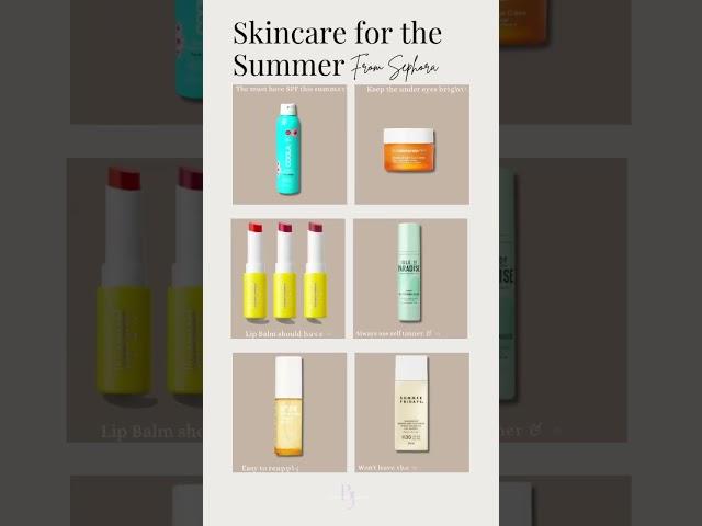 Skincare for the Summer 2023 | Sephora Must Haves #shorts | Bianca Janel