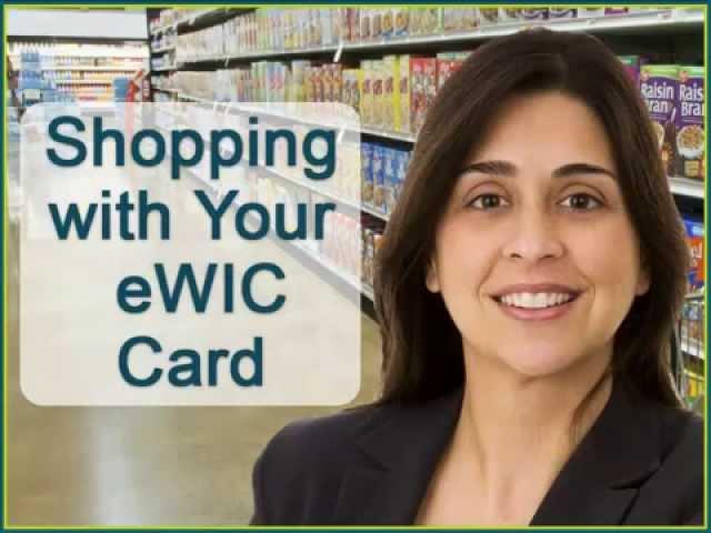 Shopping with Your eWIC Card