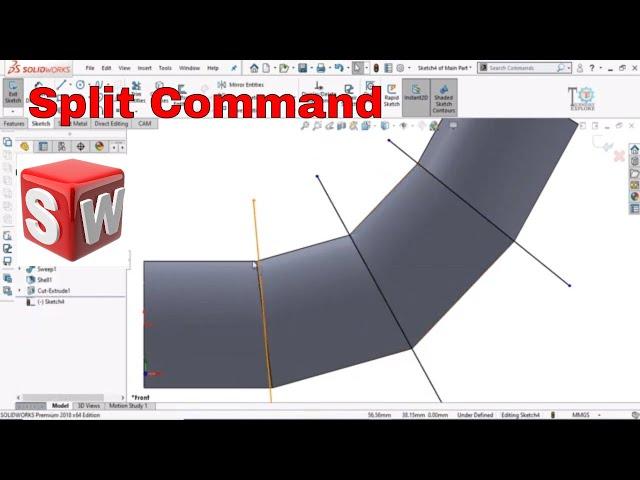 How to use Split Command in SolidWorks