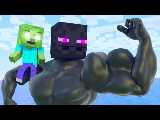 Top 5 - Best muscular story | Minecraft animation Life of Zomma & Zombo