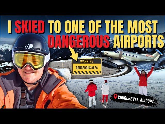 I SKIED to Europe’s Most DANGEROUS Airport! (Courchevel Airport) ️️