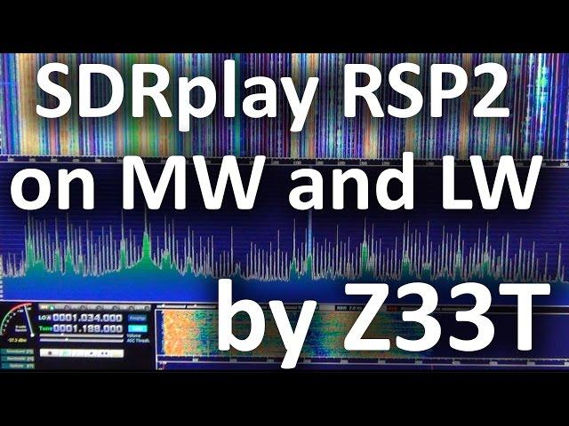 SDRplay RSP2 with HDSDR Software receiving AM Broadcast stations