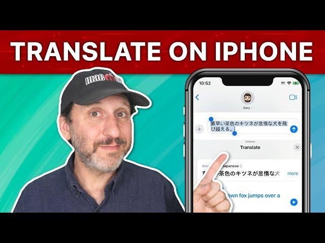 How To Translate Text On Your iPhone