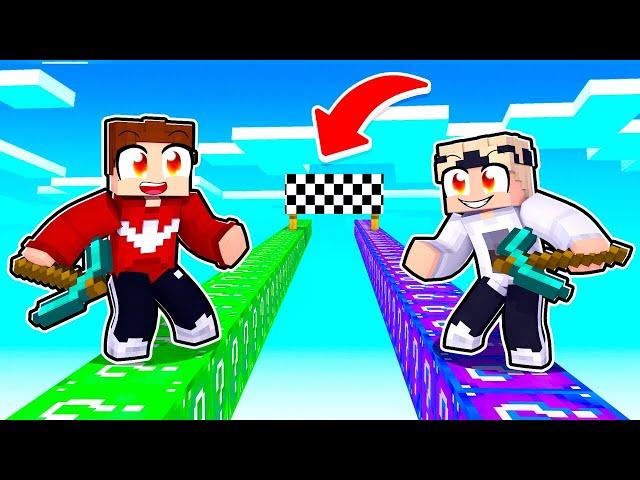 MINECRAFT LUCKY BLOCK RACE CHALLENGE!