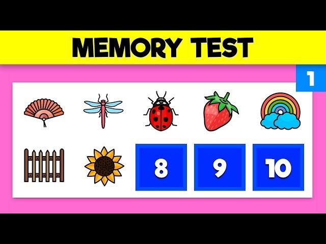 VISUAL MEMORY TEST | Train your visual memory – Video 1