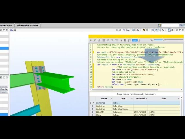 IFC Data Mining With TeklaPad