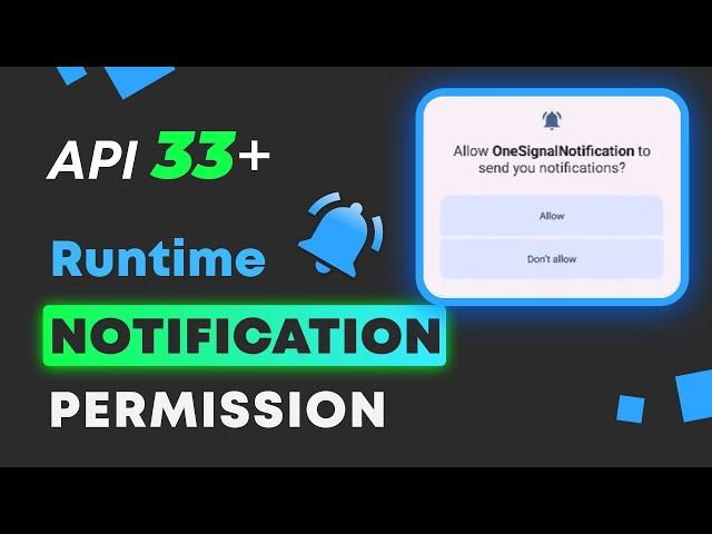 Android Runtime Post Notification Permission in Android 13 | POST_NOTIFICATIONS