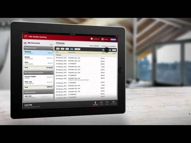 CIBC Mobile Banking® App for iPad®