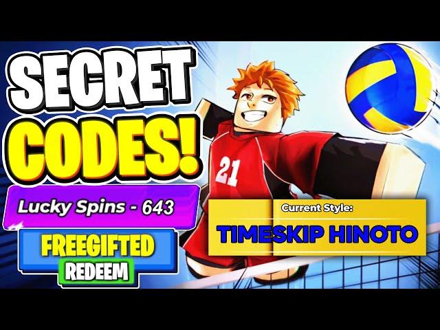 NEW CODES Volleyball (Haikyuu) Legends TIMESKIP HINOTO CODES LUCKY SPINS! Roblox