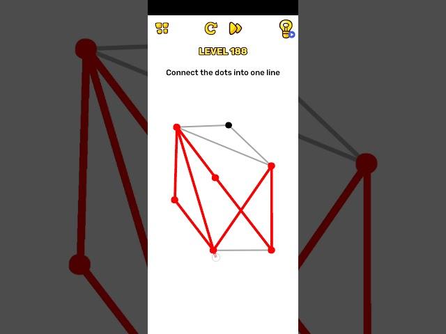 Brain Blow Level 188 | Brain Blow Connect the dots into one line Answer