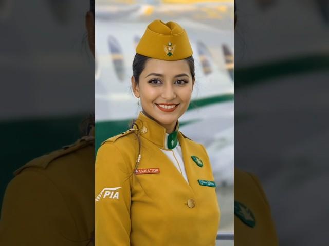 Stunning PIA Air Hostess in Iconic New Uniform Look | Cabin Crew Style 2025 | #flightattendant