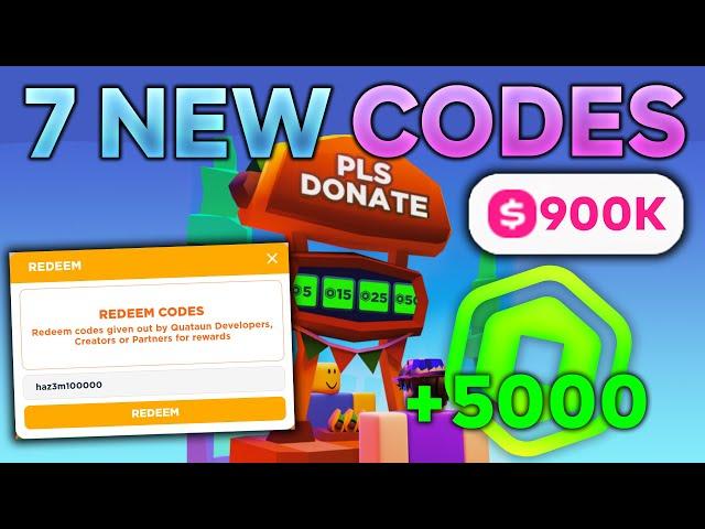 *NEW* WORKING ALL CODES FOR PLS DONATE IN 2024 SEPTEMBER! ROBLOX PLS DONATE CODES