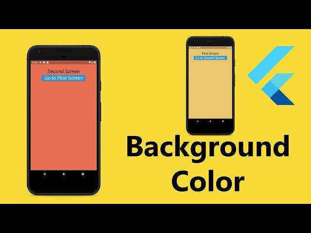How do I set the background color of screen in Flutter  2021 ?