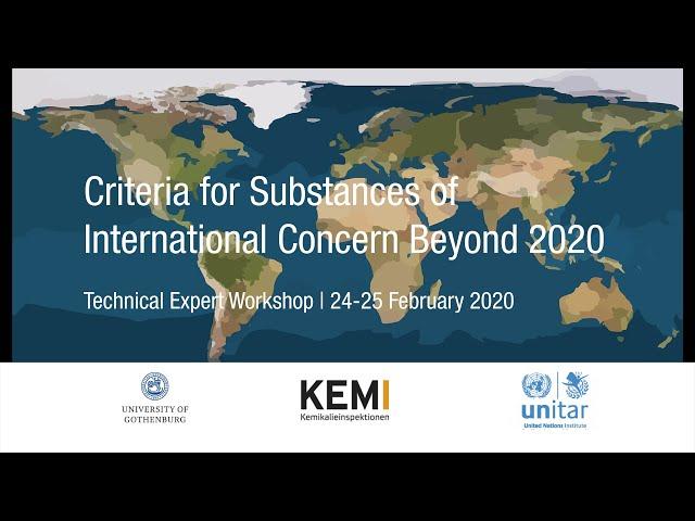 Criteria for Substances of International Concern - Beyond 2020