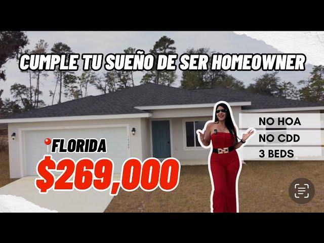 Casa Bella, económica en OCALA FL, solo $269,000, No HOA, no CDD