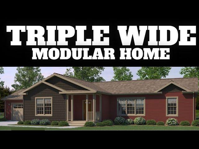 This NEW modular home is a CHEF'S DREAM! Triple Wide prefab house tour!