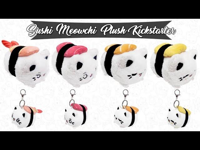  Sushi Meowchi Cat Plush now on Kickstarter!  By Tasty Peach Studios
