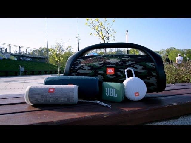 Громкие майские – колонки JBL: Flip, Clip, Charge, Go и Boombox