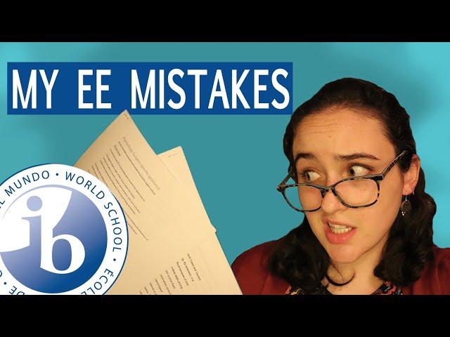 What NOT to do on your EXTENDED ESSAY | my EE mistakes and advice!