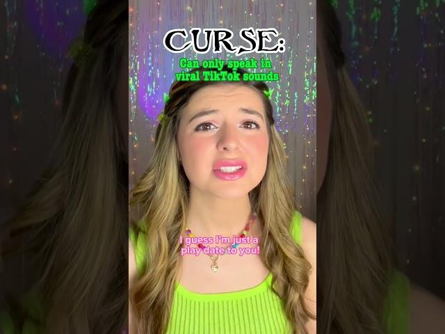 You get cursed to only speak in viral sounds #funnyvideos #acting #shorts #cursed