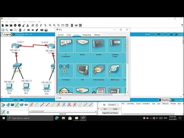 Default Routing | Cisco packet tracer