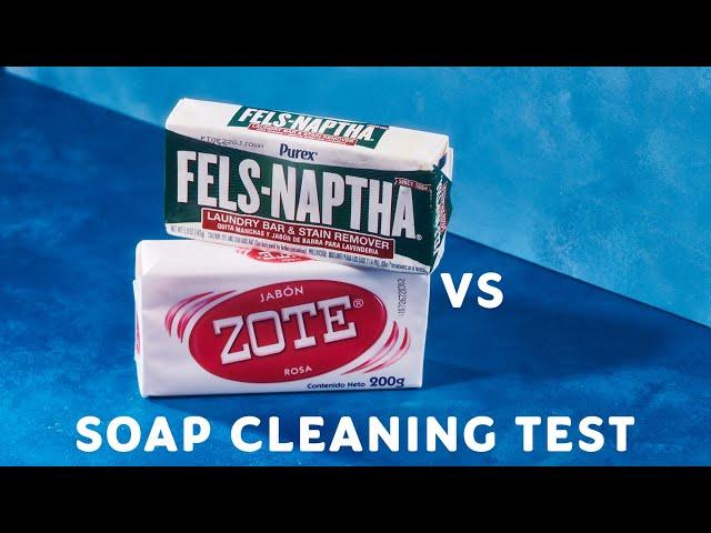 Zote vs Fels-Naptha Soap Cleaning Test!