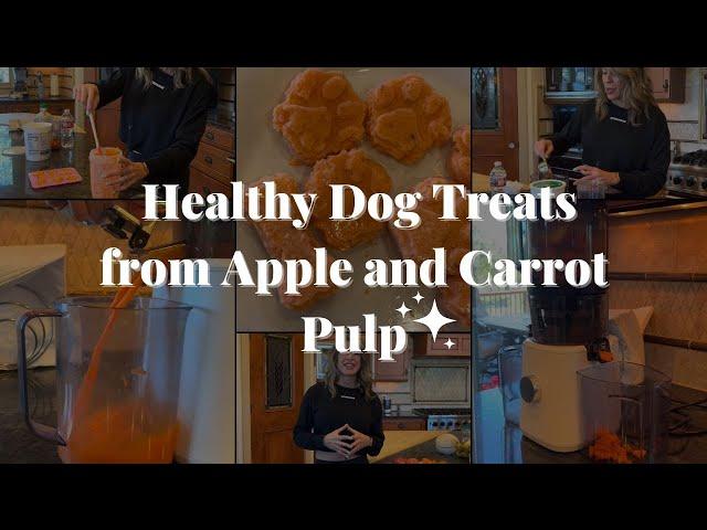 Healthy Dog Treats from Apple and Carrot Pulp