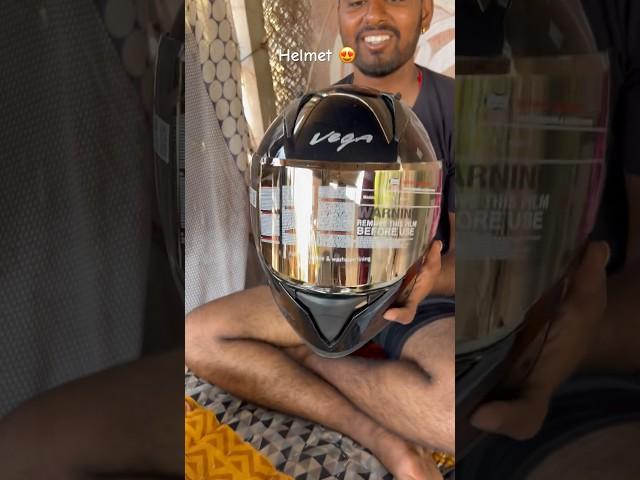 VEGA Bolt Black Helmet.. #unboxing #helmet #rider #shortsviral