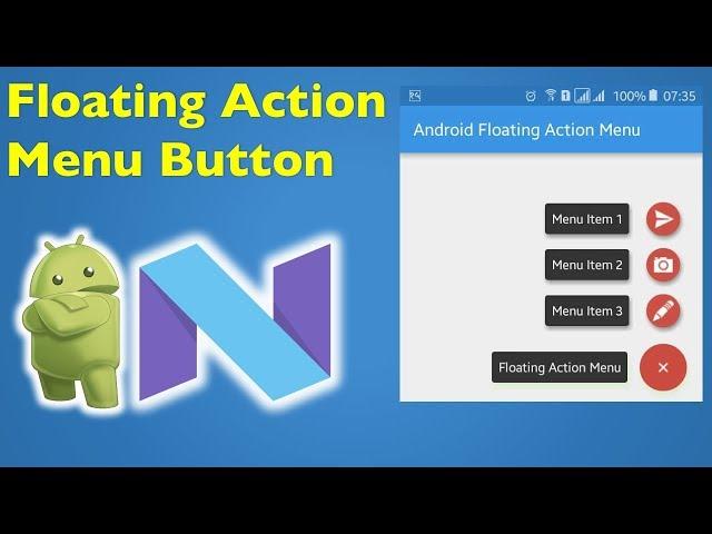 20 Android Material Design- Android Floating Action Button Menu 1/2